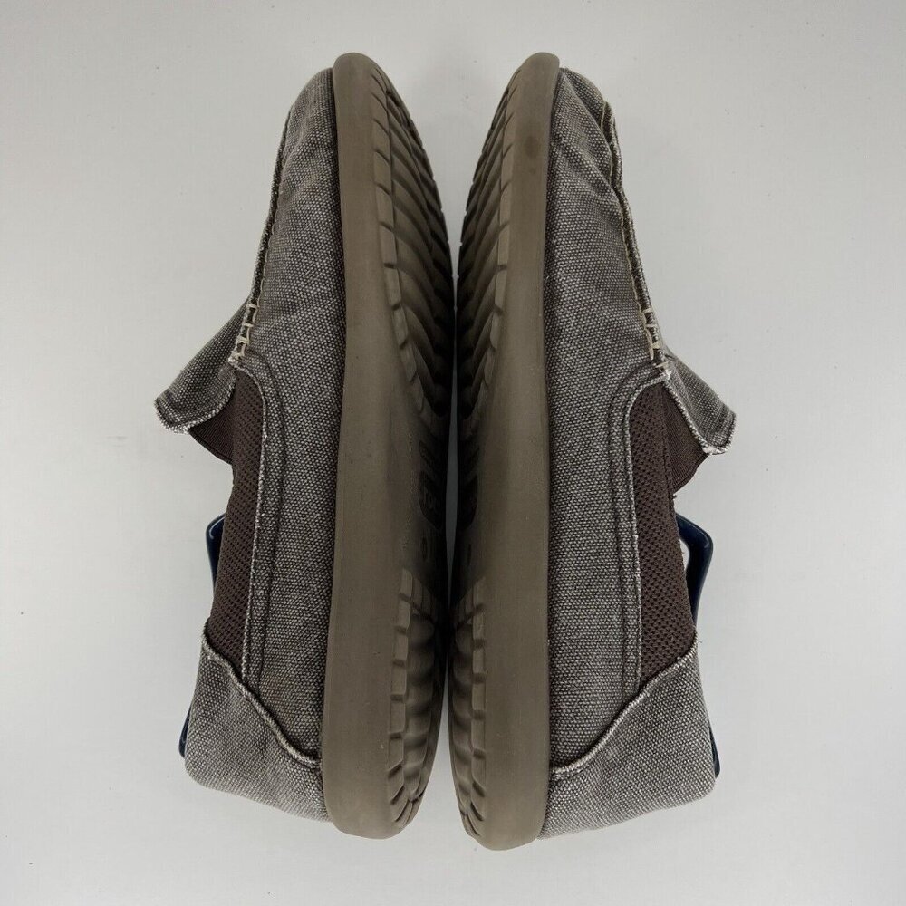 Crocs Santa Cruz Loafers Men's Size 9 Slip-On Canvas Khaki Shoes 202056 - Picture 6 of 9